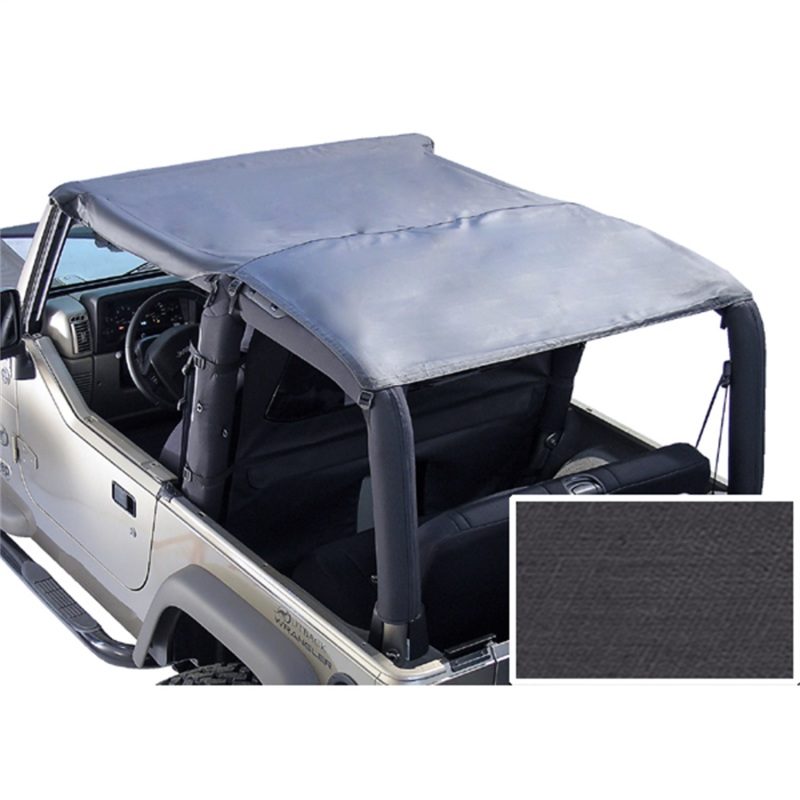 Rugged Ridge Roll Bar Top Black Denim 76-86 Jeep CJ7&87-91Jeep Wrangler YJ - 13554.15