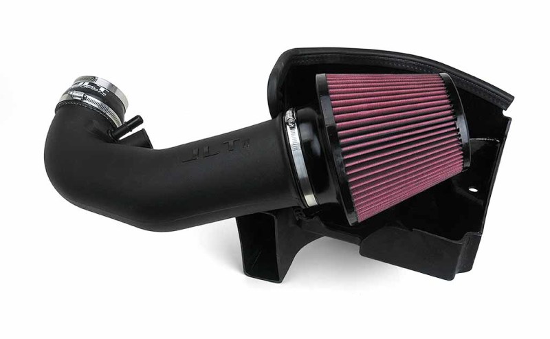 JLT 11-14 Ford Mustang GT Series 2 Black Textured Cold Air Intake Kit w/Red Filter - Tune Req - CAI2-FMG-11