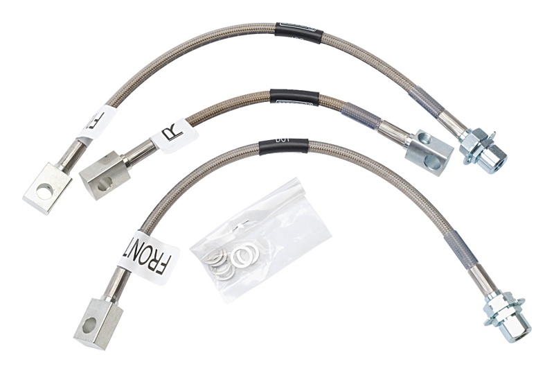 Russell Performance 94-95 Ford Mustang GT (Front & Rear Center Hose) Brake Line Kit - 693020
