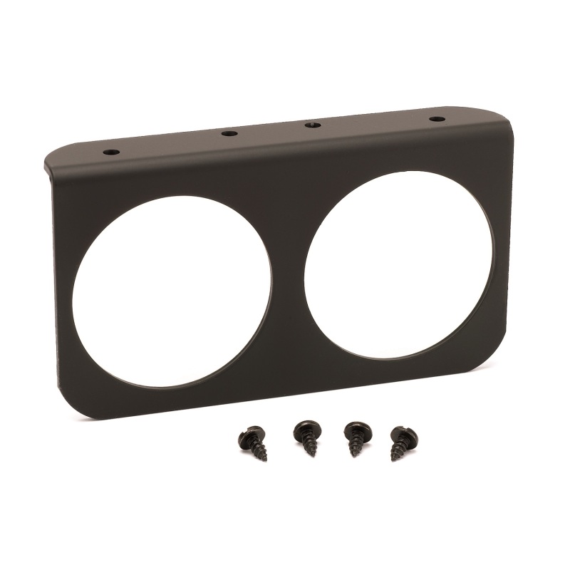 Autometer 2-5/8in Black Aluminium Dual Gauge Mounting Panel - 3232