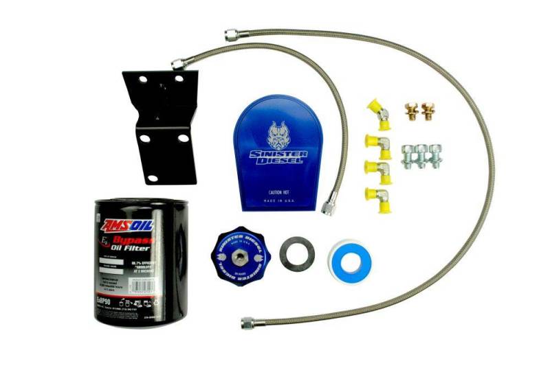 Sinister Diesel 19-20 Dodge Cummins 6.7L Bypass Oil Filter System - SD-EOF-6.7C-19