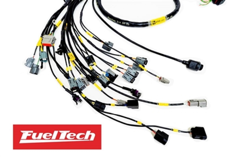 Rywire Honda K-Series (w/FuelTech 550 ECU) Eng Harness w/OBD2 Alt/EV14 Inj/AEM IAT/MAP (Adapter Req) - RY-K2-FUELTECH-550