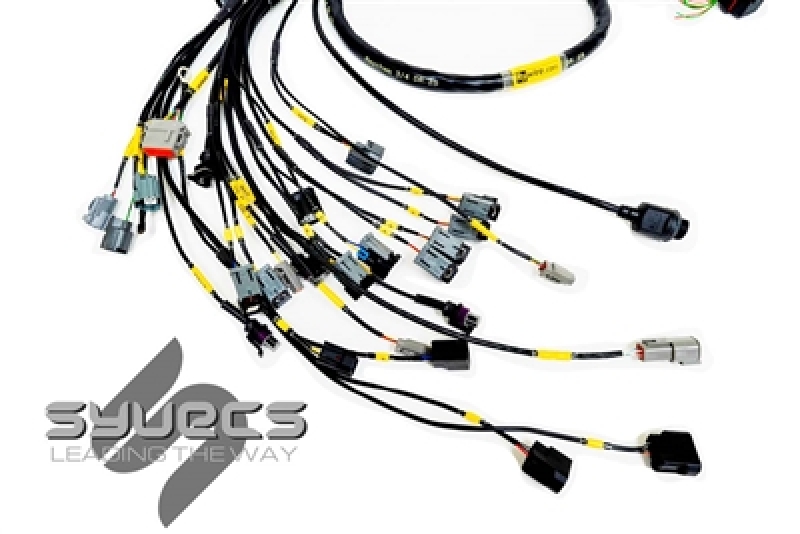 Rywire Honda K-Series (w/Syvecs S7 ECU) Eng Harness w/OBD2 Alt/EV14 Inj/AEM IAT & MAP (Adapter Req) - RY-K2-SYVECS-S7