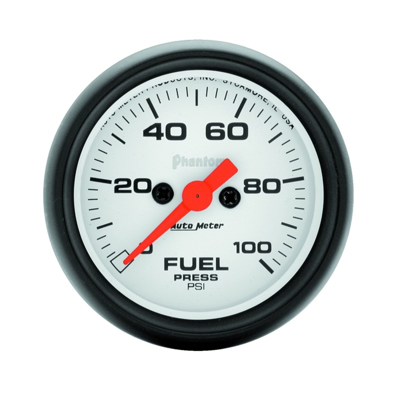 Autometer Phantom 52mm 0-100 PSI Fuel Pressure Gauge - 5763