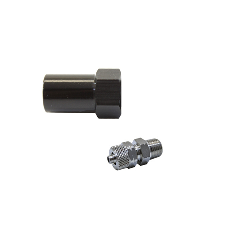 Snow Performance 1/8in NPT to 1/4in Quick-Connect Low Profile Straight Nozzle Holder - SNO-810-QC