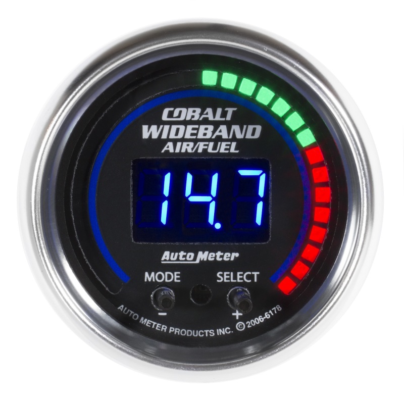 Autometer Cobalt 52mm Wideband Air/Fuel Gauge - 6178