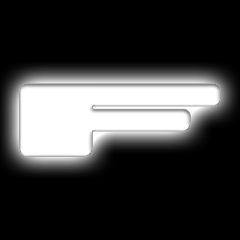 ORACLE Lighting Universal Illuminated LED Letter Badges - Matte White Surface Finish - F - 3140-F-001