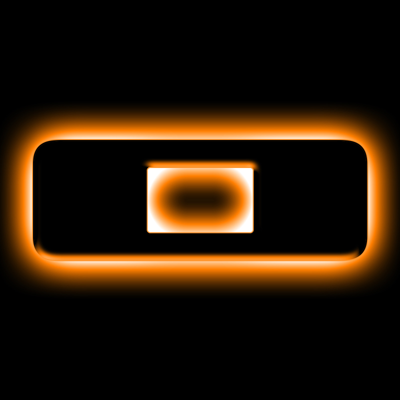 ORACLE Lighting Universal Illuminated LED Letter Badges - Matte Black Surface Finish - O - 3141-O-005