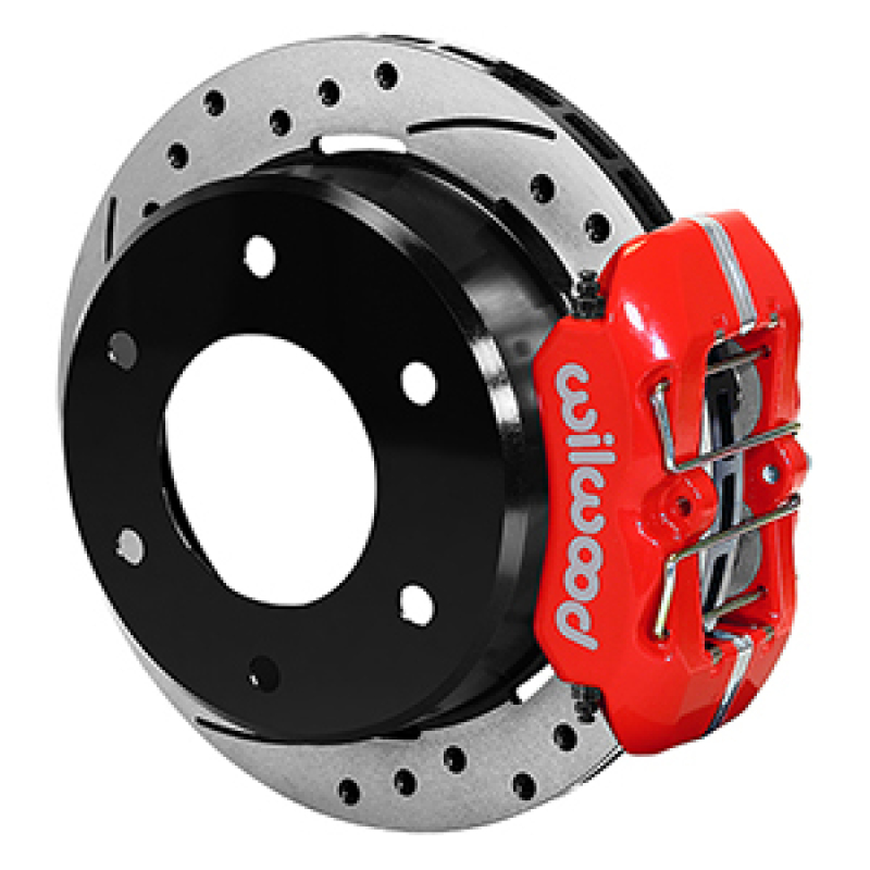 Wilwood 63-87 C10/C15 DynaPro FDPLP Red Calipers 11in x .81in D/S  Rotors 6-Lug Rear Disc Brake Kit - 140-16711-DR