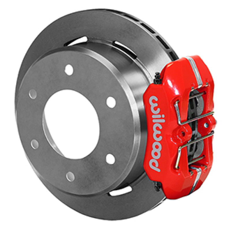 Wilwood 63-87 C10/C15 DynaPro FDPLP Red Calipers 11in x .81in Rotors 6-Lug Rear Disc Brake Kit - 140-16711-R