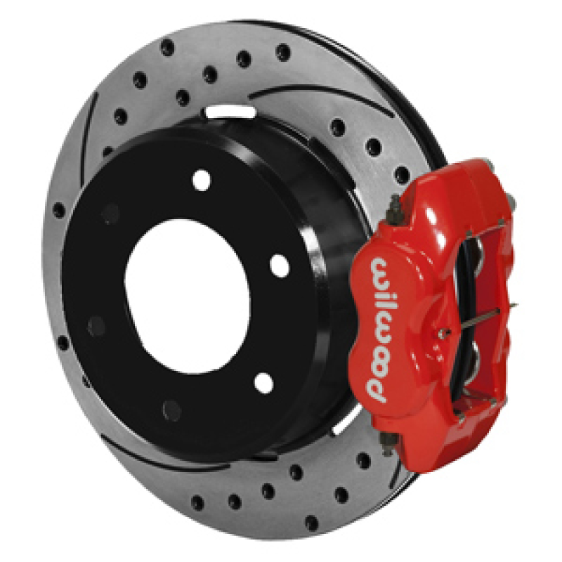 Wilwood 63-87 C10/C15 Dynalite FDLI Red Calipers 12.19 x .81in D/S Rotors 6-Lug Rear Disc Brake Kit - 140-16712-DR