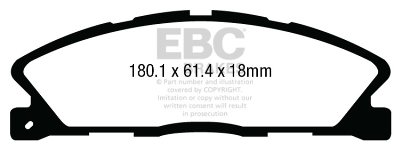 EBC 13-19 Ford Explorer 3.5TT Greenstuff Front Brake Pads - DP63019