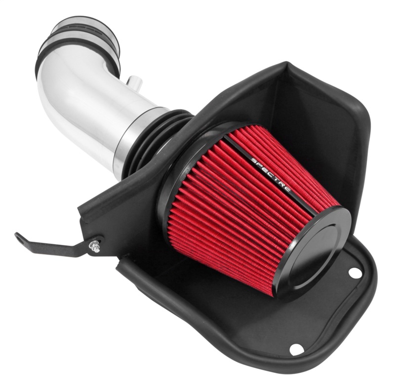 Spectre 12-18 Jeep Grand Cherokee V8-6.4L F/I Air Intake Kit - Polished w/Red Filter - 9039