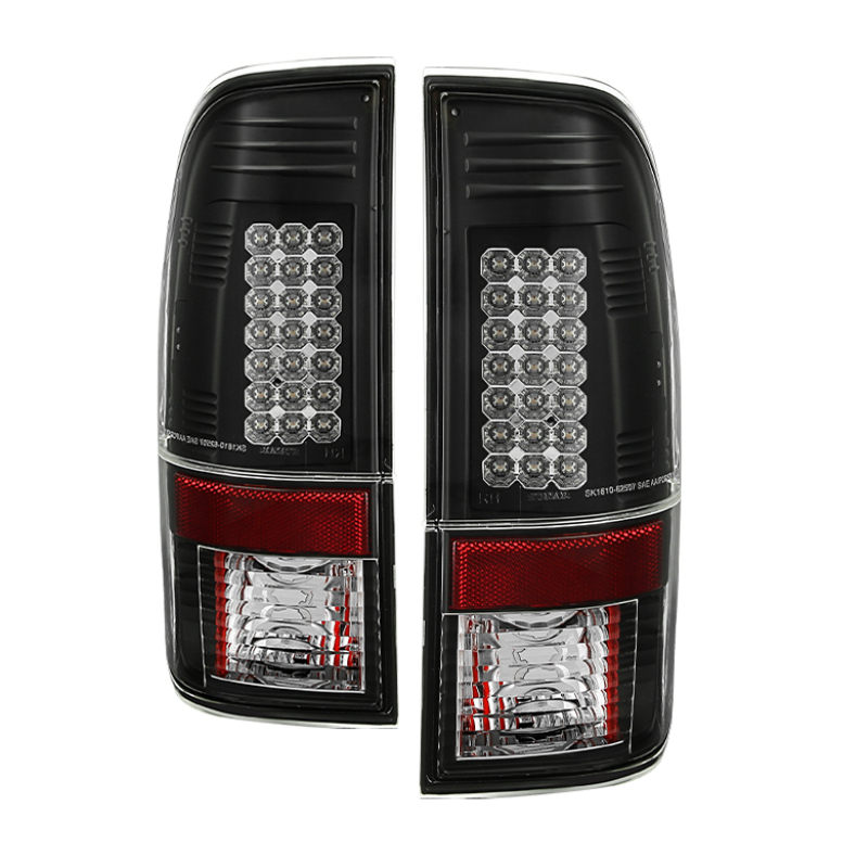 Spyder Ford Super Duty 08-15 LED Tail Lights Black ALT-YD-FS07-LED-BK - 5003898