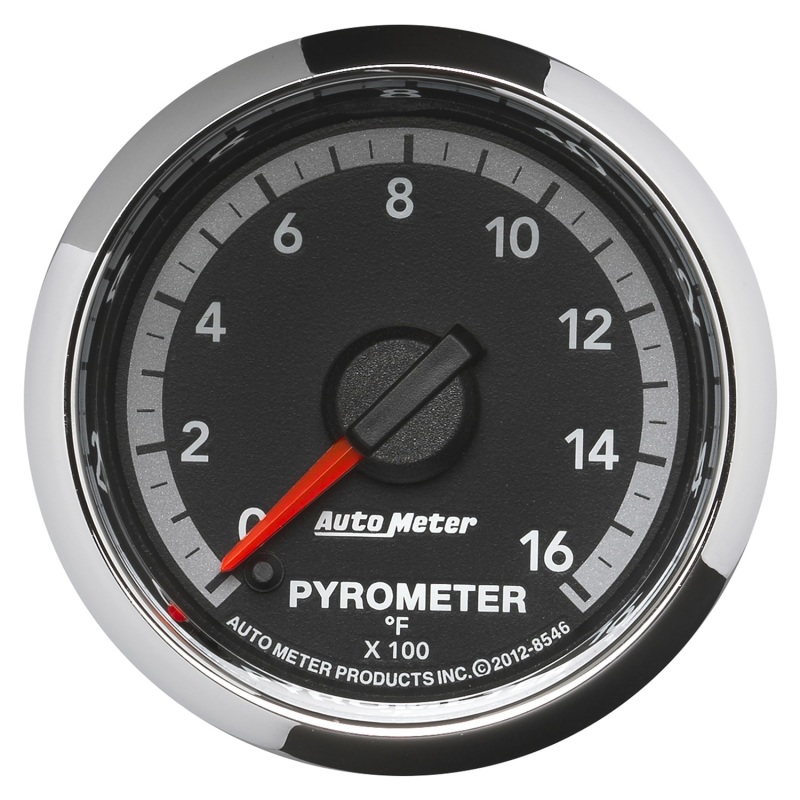 Autometer Gen4 Dodge Factory Match 52.4mm Full Sweep Electronic 0-1600 Deg F EGT/Pyrometer Gauge - 8546