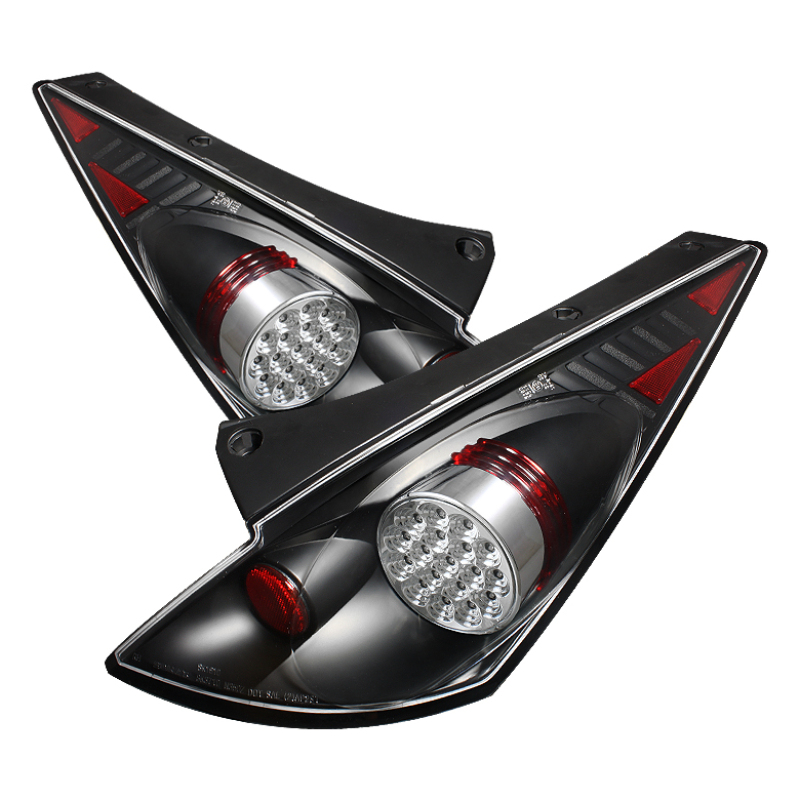 Spyder Nissan 350Z 03-05 LED Tail Lights Black ALT-YD-N350Z02-LED-BK - 5006714