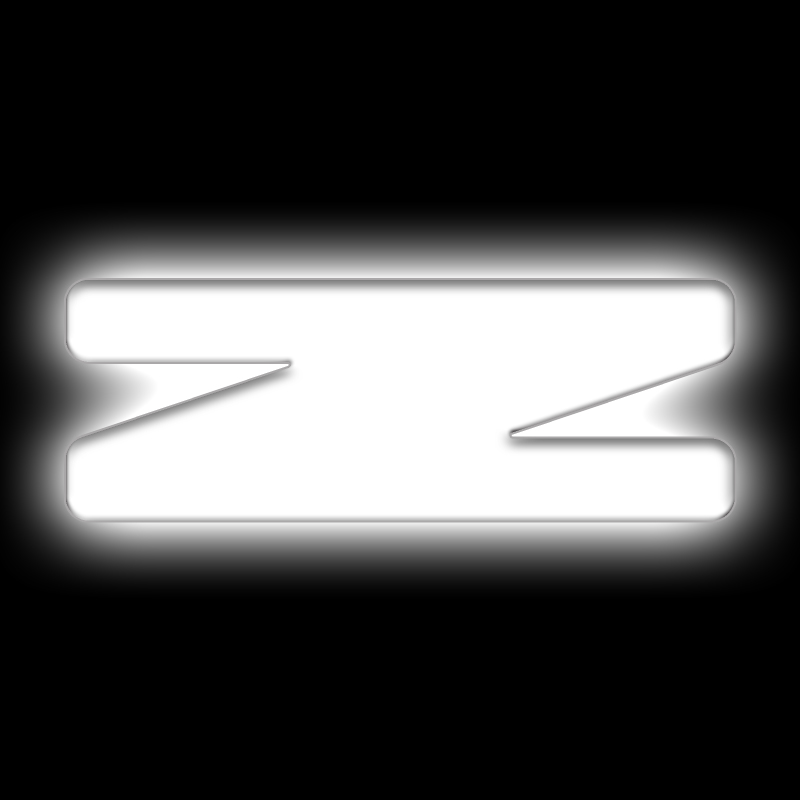 ORACLE Lighting Universal Illuminated LED Letter Badges - Matte White Surface Finish - Z - 3140-Z-001