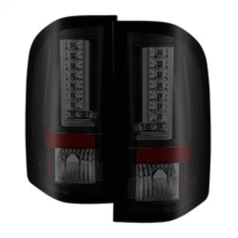 Spyder 07-13 Chevy Silverado (Exc 2010 Model) Verison 2 LED Tail Lights ALT-YD-CS07V2-LED-BSM - 5082626