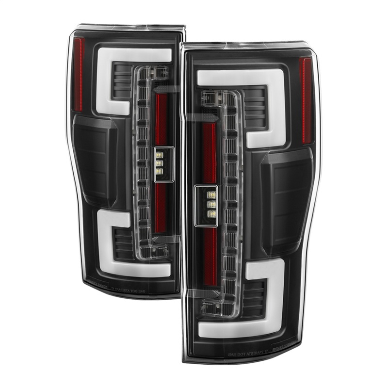 Spyder 17-18 Ford F-250 Super Duty (Excl LED Models) LED Tail Lights - Black (ALT-YD-FS17-LED-BK) - 5085580