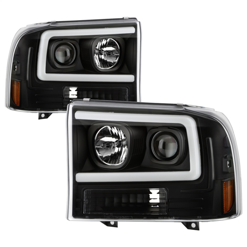 Spyder Ford F-250 99-04/Excursion 00-04 1 Piece LED Headlights - Black PRO-YD-FF25099V2PL-BK - 5088062