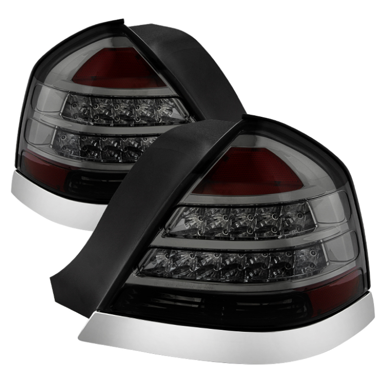 Xtune Crown Victoria 98-11 LED Tail Lights Smoke ALT-JH-CVIC98-LED-SM - 9027628