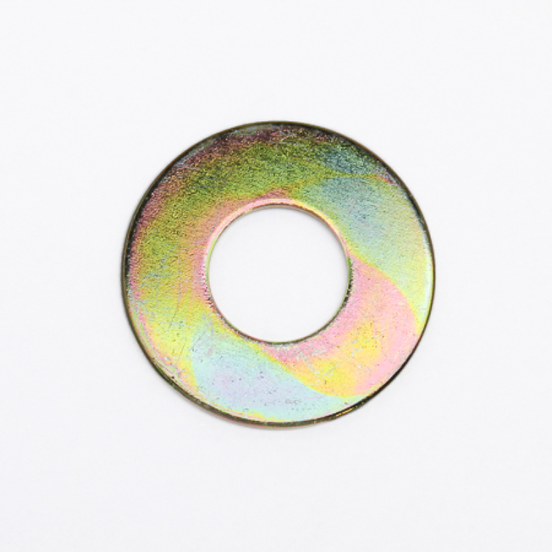 Wilwood Washer .441in ID 1.003in OD .030in Thick - Steel/Zinc/Type II/Gold - 240-1848