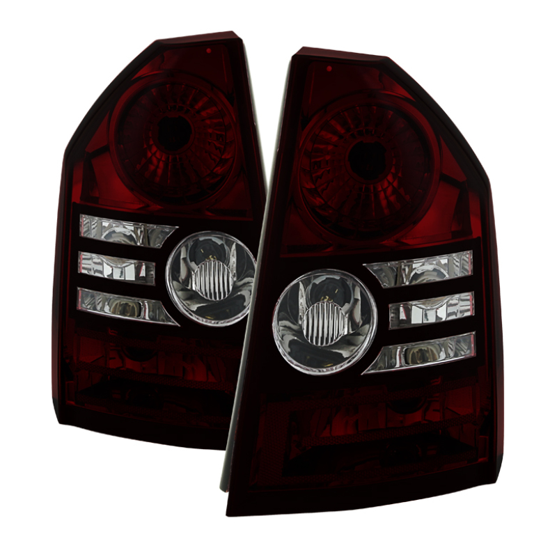 Xtune Chrysler 300 2008-2010 OEM Style Tail Lights -Red Smoked ALT-JH-C308-OE-RSM - 9033834