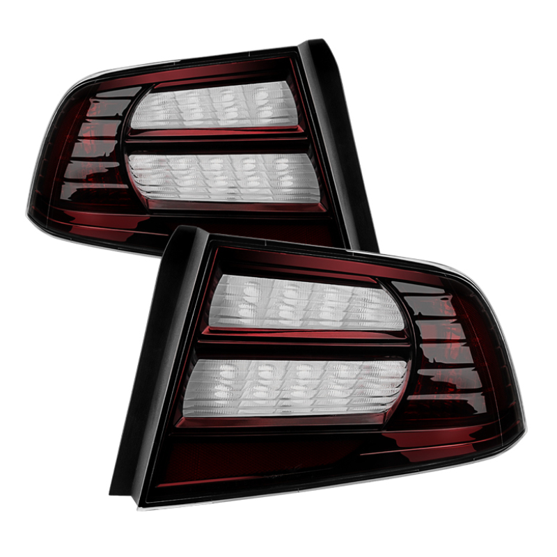 Xtune Acura Tl 04-08 OEM Style Tail Lights Red Smoked ALT-JH-ATL07-OE-RSM - 9033438