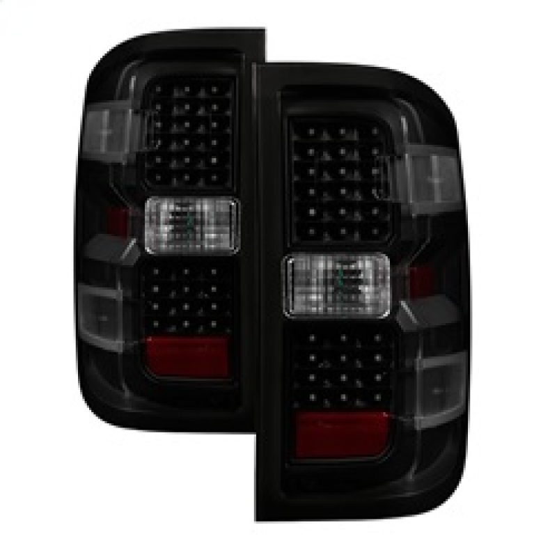 xTune Chevy 1500 14-16 / Silverado 2500HD/3500HD LED Tail Lights - Black Smoked ALT-JH-CS14-LED-BSM - 9036552