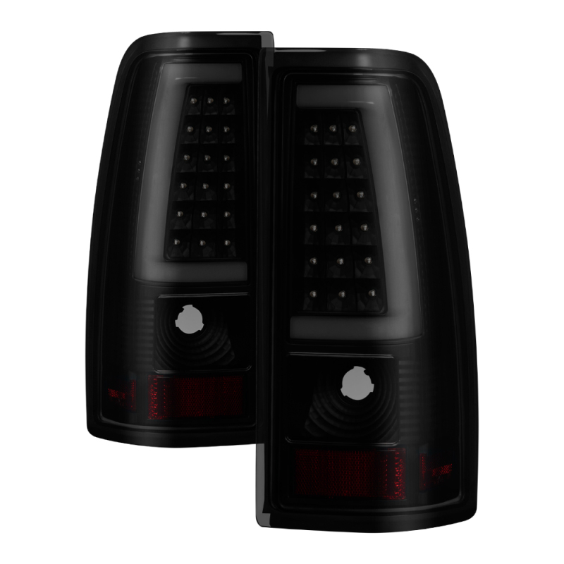 xTune Chevy Silverado 1500/2500/3500 99-02 Version 3 Tail Lights Black Smoke ALT-ON-CS99V3-LBLED-BSM - 9038778