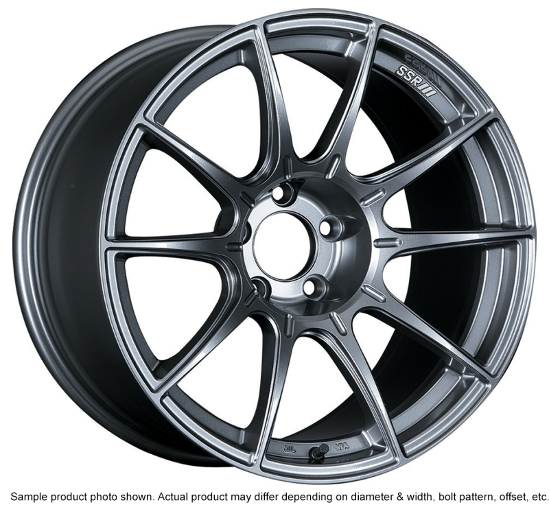 SSR GTX01 18x9.5 5x114.3 22mm Offset Dark Silver Wheel Evo 8 9 X / G35 / 350z / 370z - XA18950+2205GDK