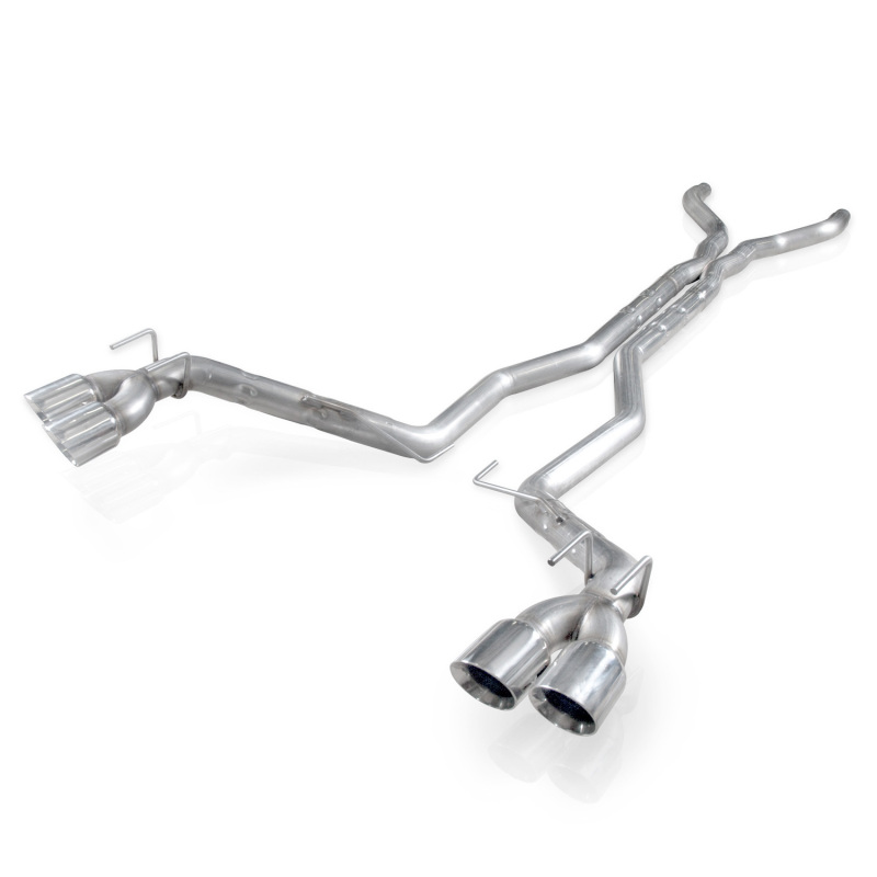 Stainless Works 2012-15 Camaro ZL1 6.2L 3in Catback Dual Chambered Exhaust X-Pipe Quad Tips - CA12CB