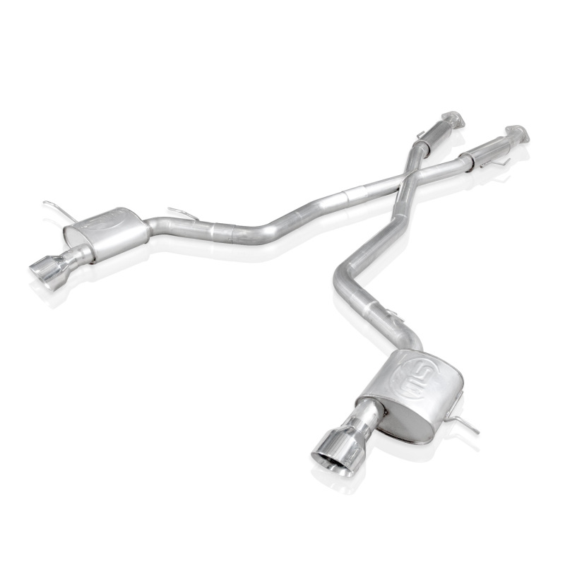 Stainless Works 2012-17 Jeep Grand Cherokee 6.4L Catback Chambered Mufflers X-Pipe - JEEP64CB-C
