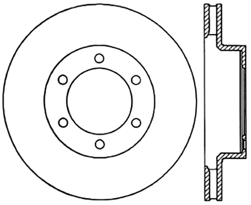 Stoptech 03-09 Toyota 4Runner / 05-14 Toyota FJ Cruiser Front Performance Cryo Brake Rotor - 120.44129CRY