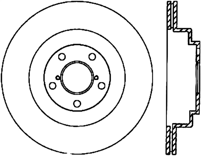 Stoptech 06-07 WRX / 05-08 LGT Rear CRYO-STOP Rotor - 120.47025CRY