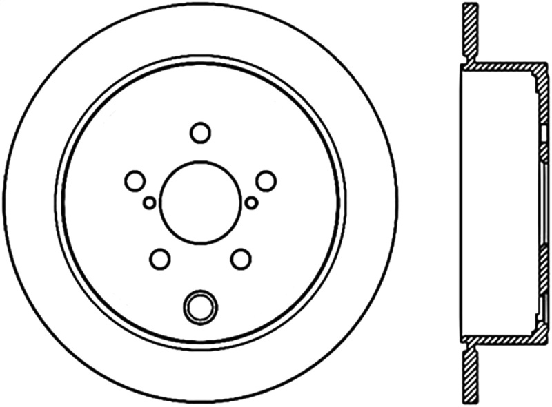 Stoptech 09-10 Subaru Forester / 08-10 Impreza/WRX Rear CRYO-STOP Rotor - 120.47029CRY