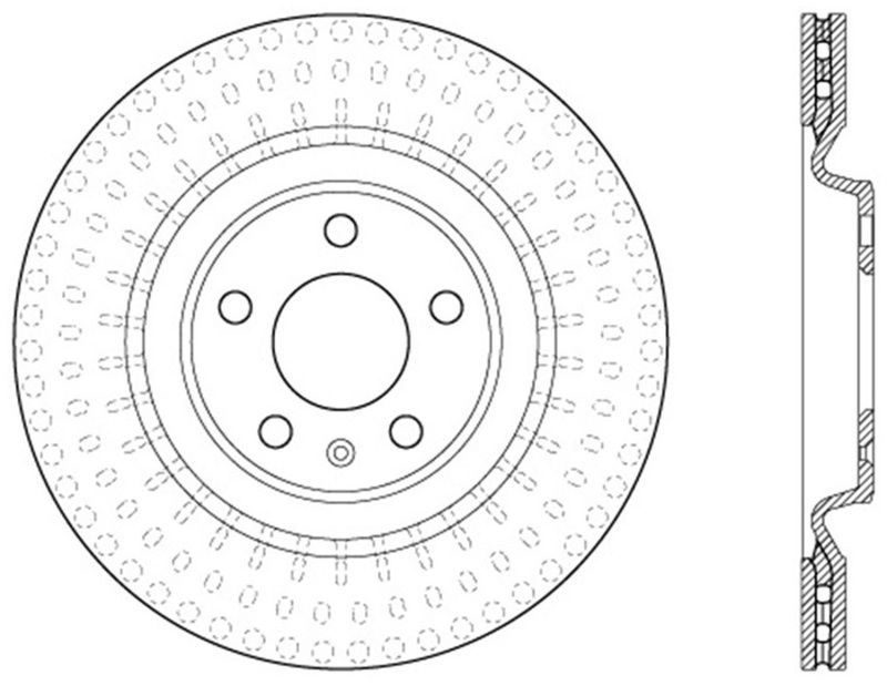 StopTech Power Slot 12-13 Audi A6 Quattro/11-12 A7 Quattro / 10-13 S4 Rear Left Slotted Rotor - 126.33137SL