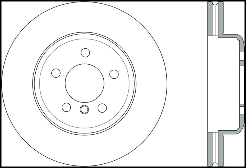 StopTech Sport Slotted 12-16 BMW 640i Front Right Rotor - 126.34124SR