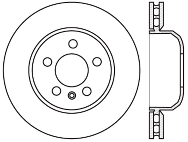 StopTech Sport Slotted 11-16 BMW 535i Rear Left Rotor - 126.34131SL