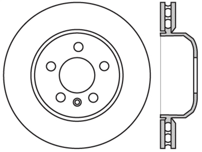 StopTech Sport Slotted 11-16 BMW 535i Rear Right Rotor - 126.34131SR