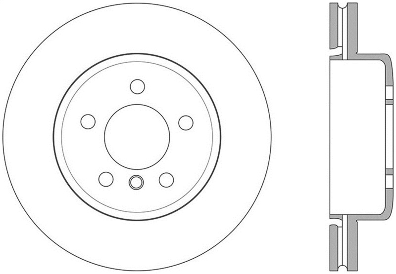 StopTech Sport 14-15 BMW 435i Rear Left Slotted Brake Rotor - 126.34147SL