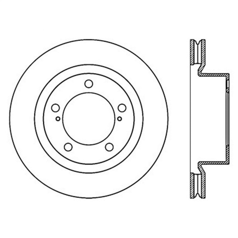 StopTech Slotted Sport Brake Rotor - 126.44162SL