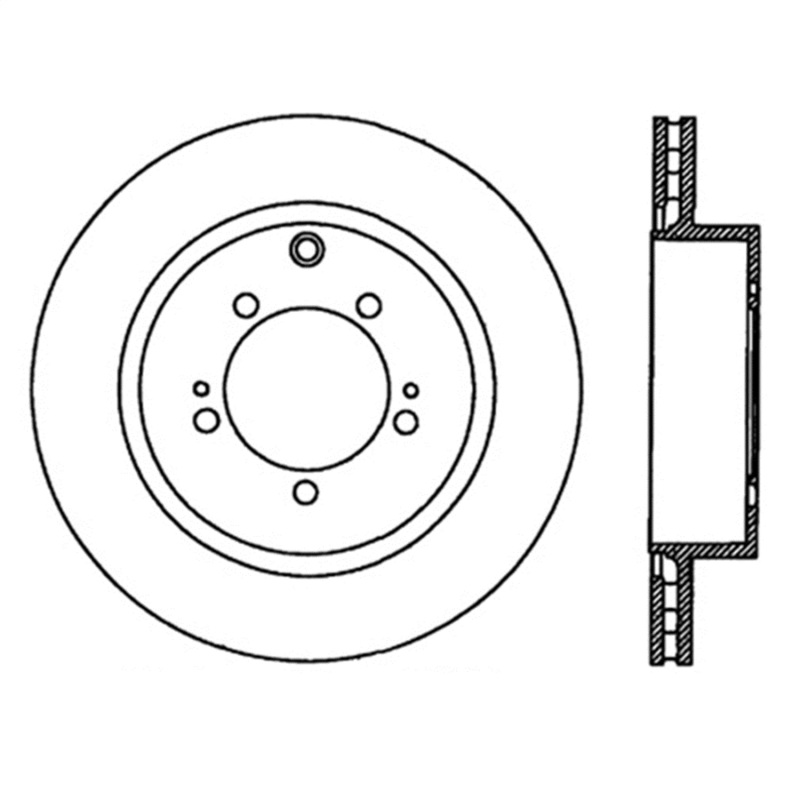 StopTech Power Slot 03-06 Evo 8 & 9 Slotted Right Rear Rotor - 126.46065SR