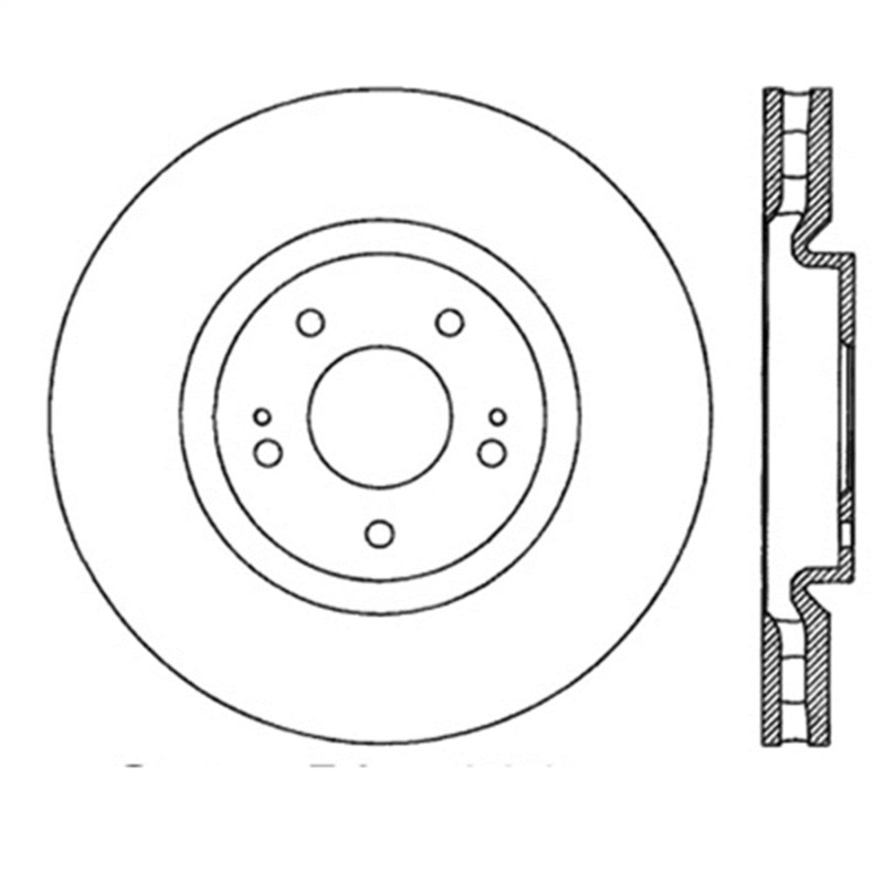 StopTech Power Slot 03-06 Evo 8 & 9 Slotted Right Front Rotor - 126.46064SR