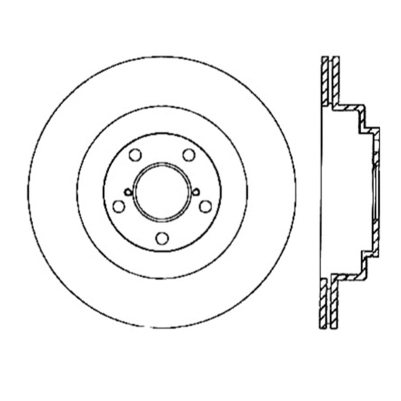 StopTech Power Slot 06-07 WRX / 05-08 LGT Rear Right Slotted Rotor - 126.47025SR