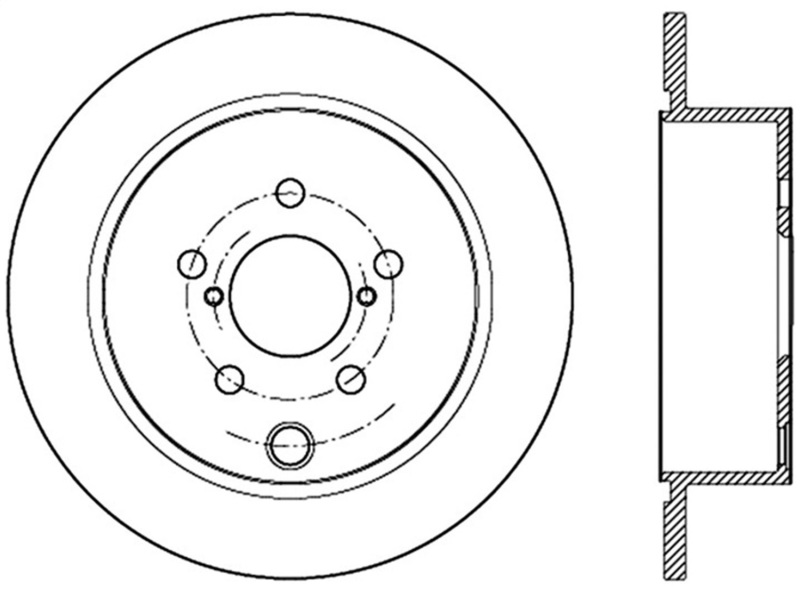 StopTech Slotted Sport Brake Rotor - 126.47035SR