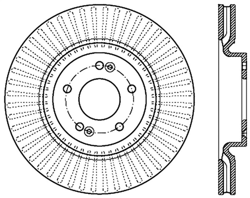 StopTech Slotted Sport Brake Rotor - 126.50028SL