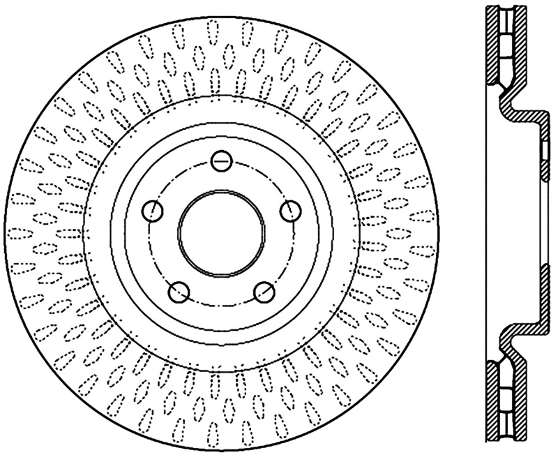 StopTech 12-13 Jeep SRT8 Front Right Slotted Sport Brake Rotor - 126.58010SR