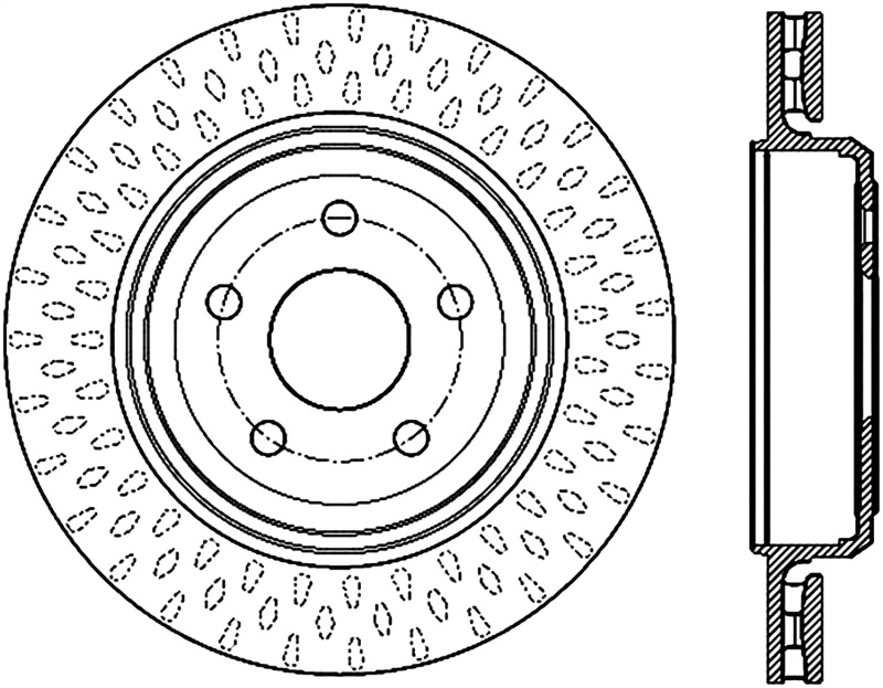 StopTech 12-13 Jeep SRT8 Rear Right Slotted Sport Brake Rotor - 126.58009SR