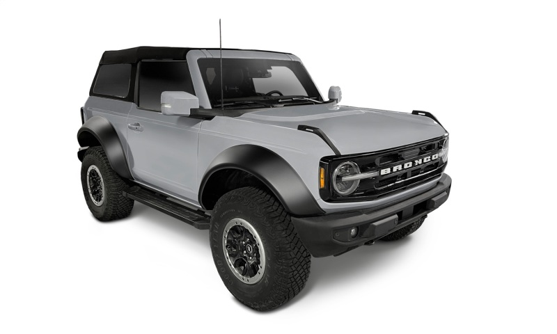 Bushwacker 21-22 Ford Bronco (2 Door) Extend-A-Fender Style Fender Flares - 4pc Smooth - 20966-02